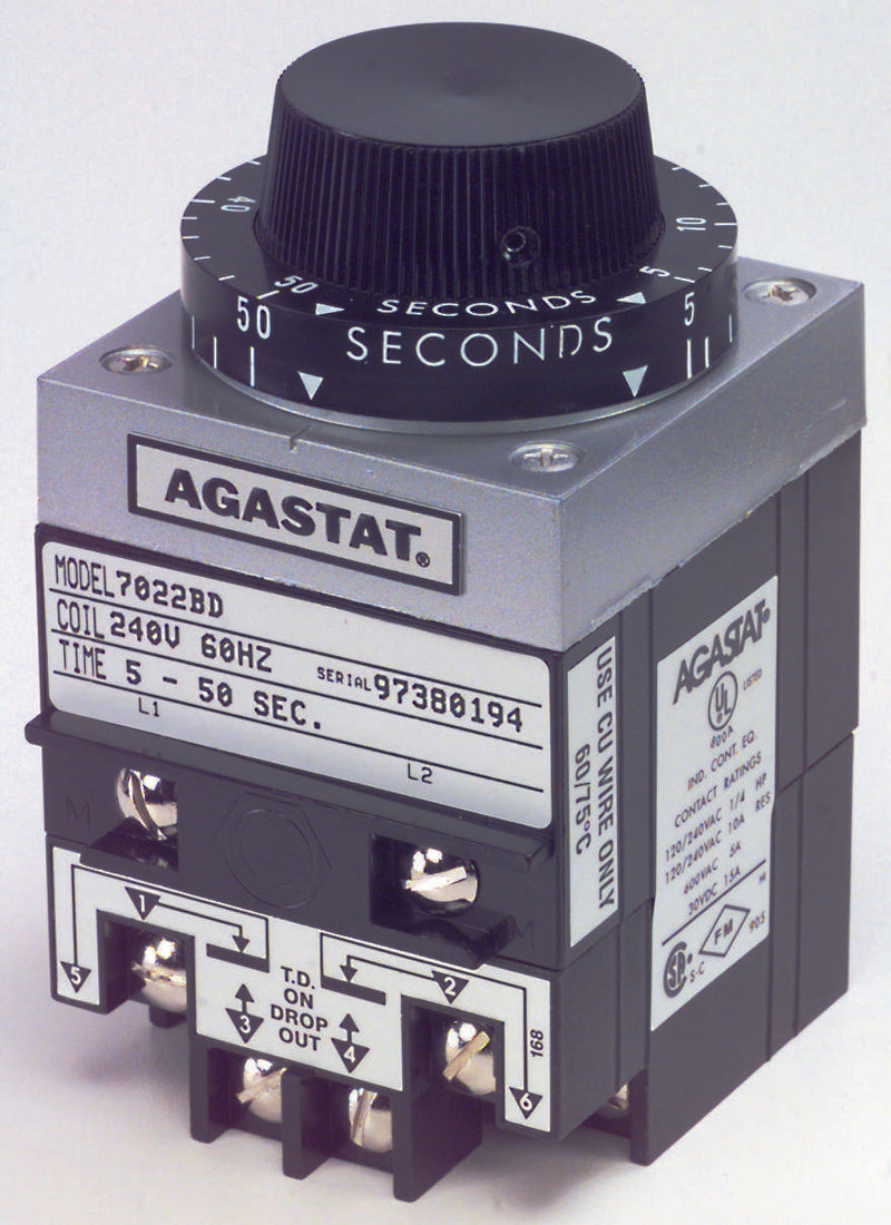 AGASTAT - TE CONNECTIVITY 7012PK TIME DELAY RELAY, DPDT, 300S, 240VAC