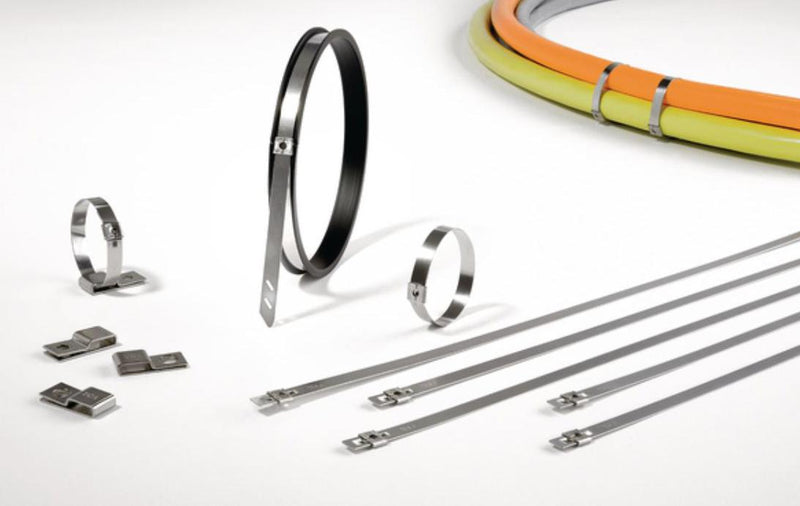 HELLERMANNTYTON MST700M.M2P Cable Tie, Stainless Steel, Silver, 700 mm, 8.9 mm, 205 mm, 1500 N