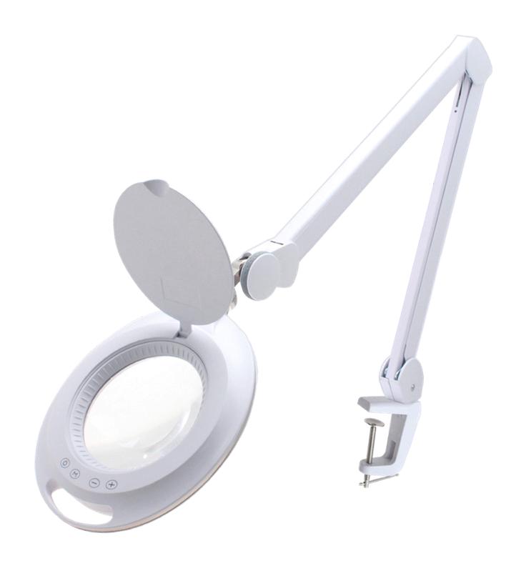 IDEAL-TEK LE-W8D.IT Magnifying LED Lamp, 3x, EU Plug, Bench/Desktop, High-Precision Tasks