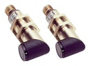 SICK VS/VE18-4P3440 Photo Sensor, 20 m, PNP, Through Beam, 10 to 30 VDC, 4 Pin M12 Connector, M18, 75 mm, V18 Series