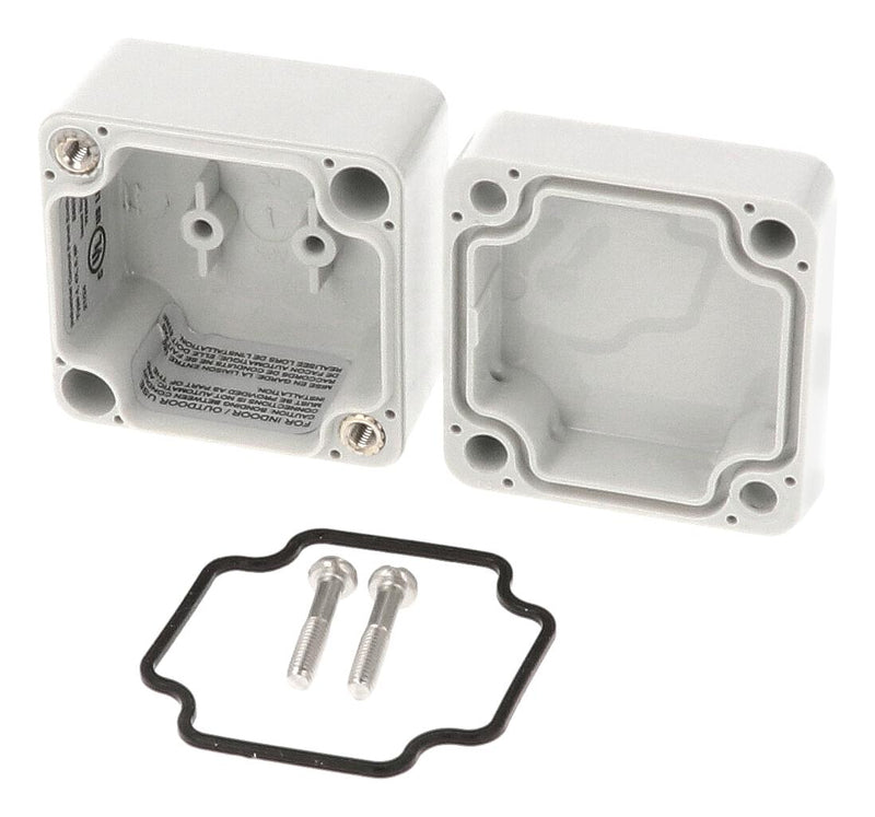 HAMMOND 1555A2GY Plastic Enclosure, Styled Lid, Small, Polycarbonate, 41 mm, 51 mm, 52 mm, IP68