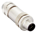 SICK STE-1204-GZ Sensor Connector, M12, Male, 4 Positions, IDC / IDT Pin, Straight Cable Mount