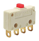 SAIA-BURGESS FK4T7UL Microswitch, IP40, Ultra Miniature, Pin Plunger, SPDT, Solder Lug, 5 A, 15 V