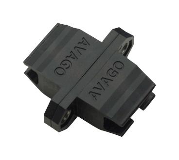 BROADCOM AFBR-4536EZ Fiber Optic Connector, Duplex Bulkhead, Black Port, Thermoplastic Body, AFBR-452xZ Series
