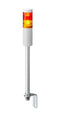 PATLITE LR5-202LENW-RY Signal Tower, Ethernet, Continuous, Flashing, 2 Tier, Amber/Red, Pole Mount, 24 VDC, IP54