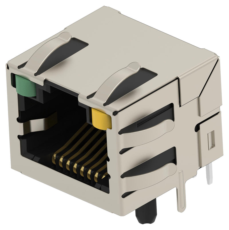 TE CONNECTIVITY 2501550-4 Modular Connector, RJ45 Jack, 1 x 1 (Port), 8P8C, Cat5e, Through Hole Mount