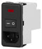 Corcom - TE Connectivity 5-6609951-9 5-6609951-9 Filtered IEC Power Entry Module C14 Medical 6 A 250 VAC 2-Pole Switch