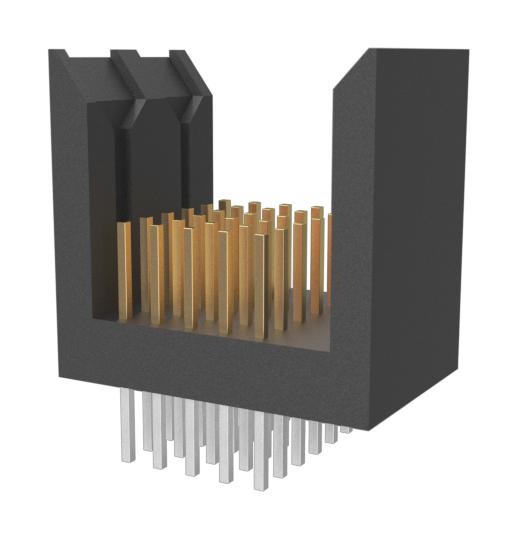 AMPHENOL COMMUNICATIONS SOLUTIONS 89006-110LF Connector, FCI METRAL 89006 Series, 30 Contacts, 2 mm, Header, Press Fit, 5 Rows
