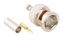 AMPHENOL RF 112521 RF / Coaxial Connector, BNC Coaxial, Straight Plug, Crimp, 75 ohm B1121A1-ND3G-8218-75