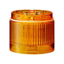 PATLITE LR6-E-Y LED Unit, Amber, 24VDC, IP65, NEMA 4X, NEMA 13, 50mm H, 60mm Lens, LR Series