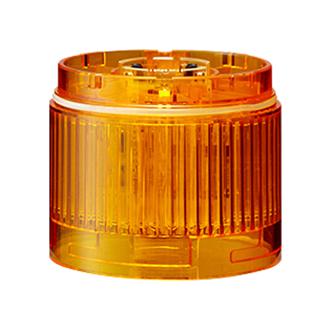 PATLITE LR6-E-Y LED Unit, Amber, 24VDC, IP65, NEMA 4X, NEMA 13, 50mm H, 60mm Lens, LR Series