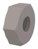 ESSENTRA COMPONENTS 0400832HN HEX NUT, 8-32 THREAD, NATURAL, NYLON