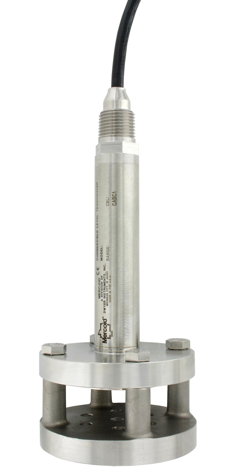 DWYER PBLT2-10-40-PU. LEVEL TRANSMITTER, SUBMERSIBLE, 10 PSI