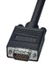 L-COM CTL3VGAMM-20B Computer Cable, HD-15 Plug, HD-15 Plug, 20 ft, 6.1 m, Black, CTL3VGAMM-B Series