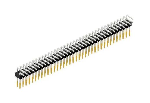 FISCHER ELEKTRONIK SL 19 082 72 S Pin Header, Board-to-Board, Wire-to-Board, 2.54 mm, 2 Rows, 72 Contacts, Through Hole Right Angle