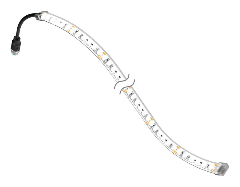 BANNER ENGINEERING WLF12XW2000S24QP LED Strip, Non Cascade, 0.933A, 2 m, Cool White, 24 VDC, IP66, IP67, IP69K