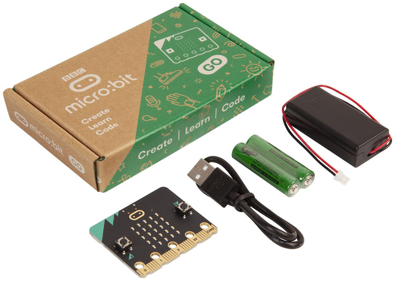 BBC MICRO:BIT MEFV22G SBC, BBC micro:bit GO, V2.21, nRF52833, USB cable, Battery holder, 2x AAA batteries GTIN UPC EAN: 5051259252592