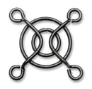 MULTICOMP PRO MCSC40-W2B Fan Finger Guard, Steel - Wire Form, 40mm Axial Fans, 32 mm, Black