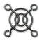 MULTICOMP PRO MCSC40-W2B Fan Finger Guard, Steel - Wire Form, 40mm Axial Fans, 32 mm, Black