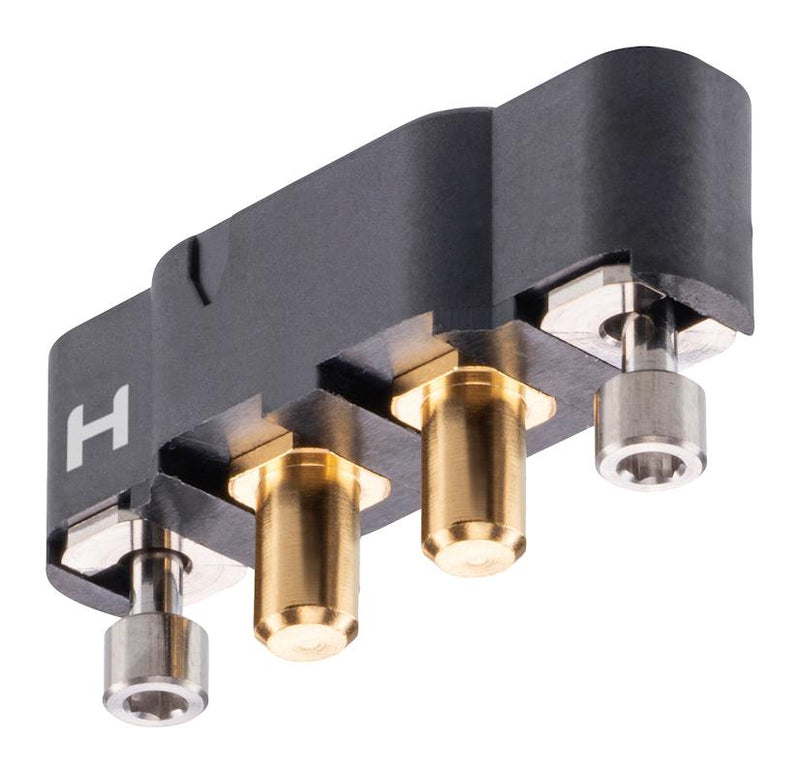 HARWIN KA1-MV20205M2 Rectangular Power Connector, 2 Contacts, Kona KA1 Series, PCB Mount, Through Hole Straight