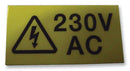 Multicomp PRO MP009762 MP009762 Label Self Adhesive 38 mm 19 Vinyl 230VAC