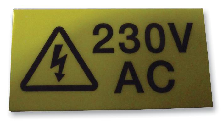 Multicomp PRO MP009762 MP009762 Label Self Adhesive 38 mm 19 Vinyl 230VAC