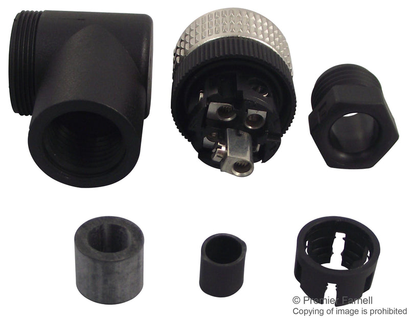 HIRSCHMANN ELWIKA 5012 PG7 Circular Connector, Circular Industrial, E Series M12, Cable Mount Receptacle, 5 Contacts
