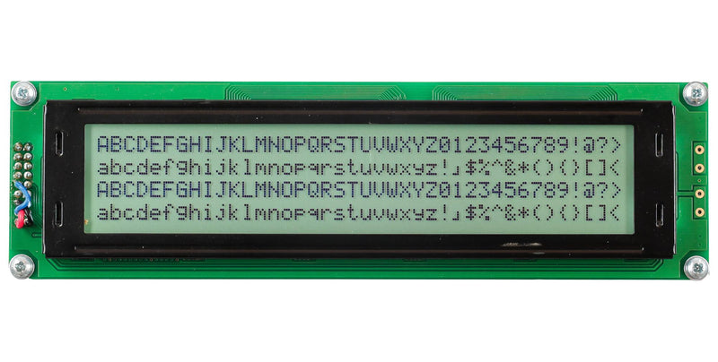 Midas Displays MC44005A6W-FPTLWS-V2 MC44005A6W-FPTLWS-V2 Alphanumeric LCD 40 x 4 Black on White 5V SPI English Japanese Transflective