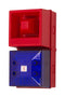 CLIFFORD AND SNELL 245184 Audio/Visual Signal Device, Flashing, Blue, 108 dBA, 24 VDC, Cable, IP65, Yodalight YL40 Series