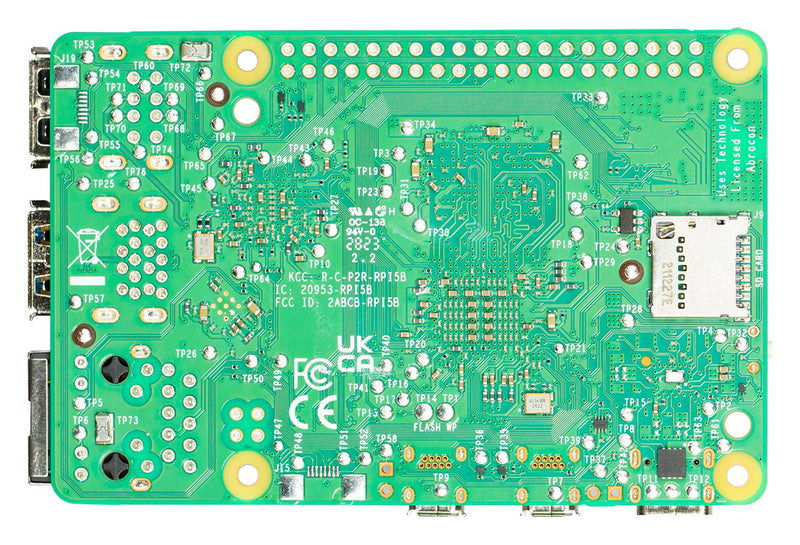 RASPBERRY-PI RASPBERRY-PI 5 2G Raspberry Pi 5 Board, Broadcom BCM2712, 64-bit, ARM Cortex-A76, 4Cores, 2.4GHz, 2GB RAM GTIN UPC EAN: 5056561803302