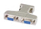 L-COM ADPT-DB9Y D Sub Connector Adapter, Standard D Sub, Plug, 9 Ways, Standard D Sub, Receptacle, 9 Ways
