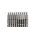MULTICOMP PRO MP012270 Torx Bit, 10 Pieces of Torx Driver Bits, T15, 50mm, S2