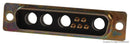ITT CANNON DBM9W4SF179A Combination Layout D Sub Connector, Combo D D*M, DB-9W4, Receptacle, 9 Contacts, 5 Signal, 4 Power