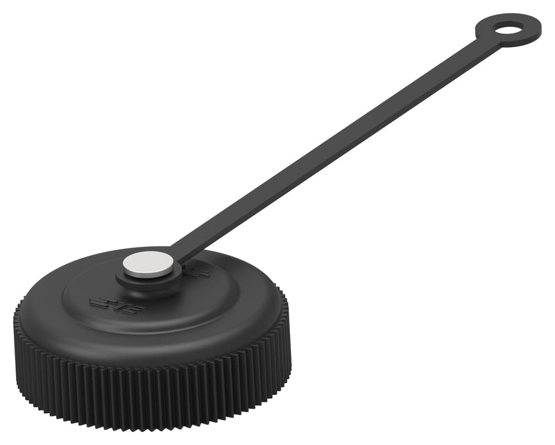 AMP - TE CONNECTIVITY 2423641-1 Dust Cap / Cover, W/Plastic Lanyard, Black, Sealing Cap, Connectors, Thermoplastic Body