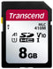 TRANSCEND TS8GSDC410M Flash Memory Card, MLC NAND, SD Card, UHS-1, Class 1, Class 10, 8 GB, 3.6 V, -25 &deg;C, 85 &deg;C