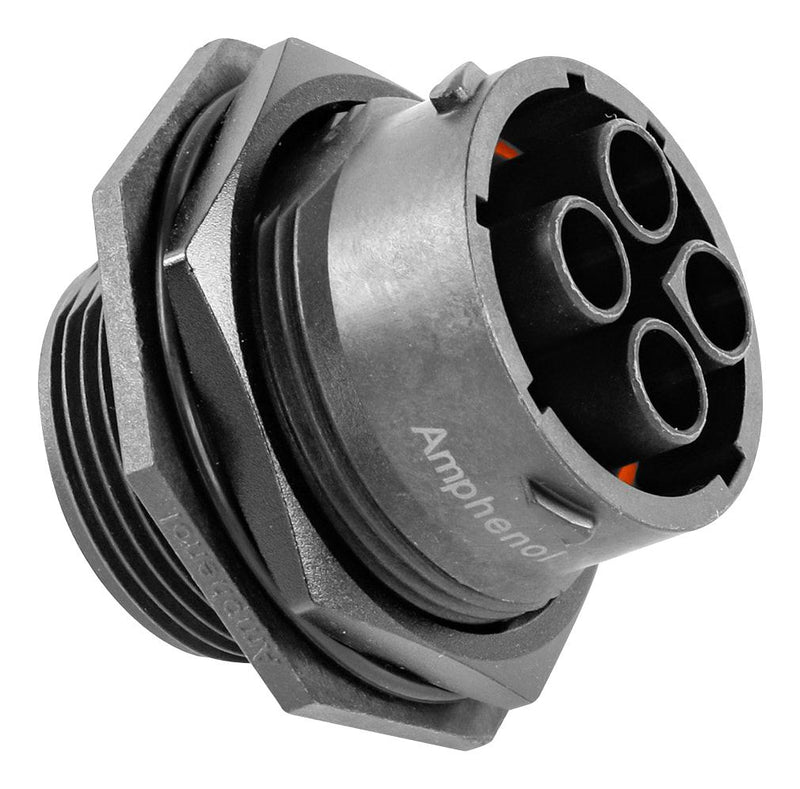 AMPHENOL SINE/TUCHEL RTS718N4S03 CIRCULAR CONNECTOR, RCPT, 4POS, CRIMP
