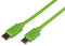 BBC MICRO:BIT MEFUSBG30CV1 USB Cable, Type C Plug to Micro USB Plug, 300 mm, 11.8 ", USB 2.0, Green