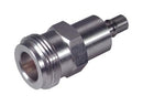 HUBER+SUHNER 31"N-QMA-50-1/1--"NE 31"N-QMA-50-1/1--"NE RF / Coaxial Adapter N Jack QMA Straight 50 ohm