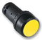 ABB 1SFA619100R1023 Industrial Pushbutton Switch, CP1, 22.3 mm, DPST-NO, Momentary, Flush, Yellow