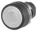 EAO 46-2234.11N0.000 Switch Actuator, Maintained, Flush, White, EAO 46 Series 22.3mm Illuminated Pushbutton Switches