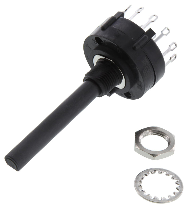 C&K COMPONENTS A40315RNZQ SWITCH, ROTARY, 4 POLE, 3 POSITION, 2.5A, 125VAC