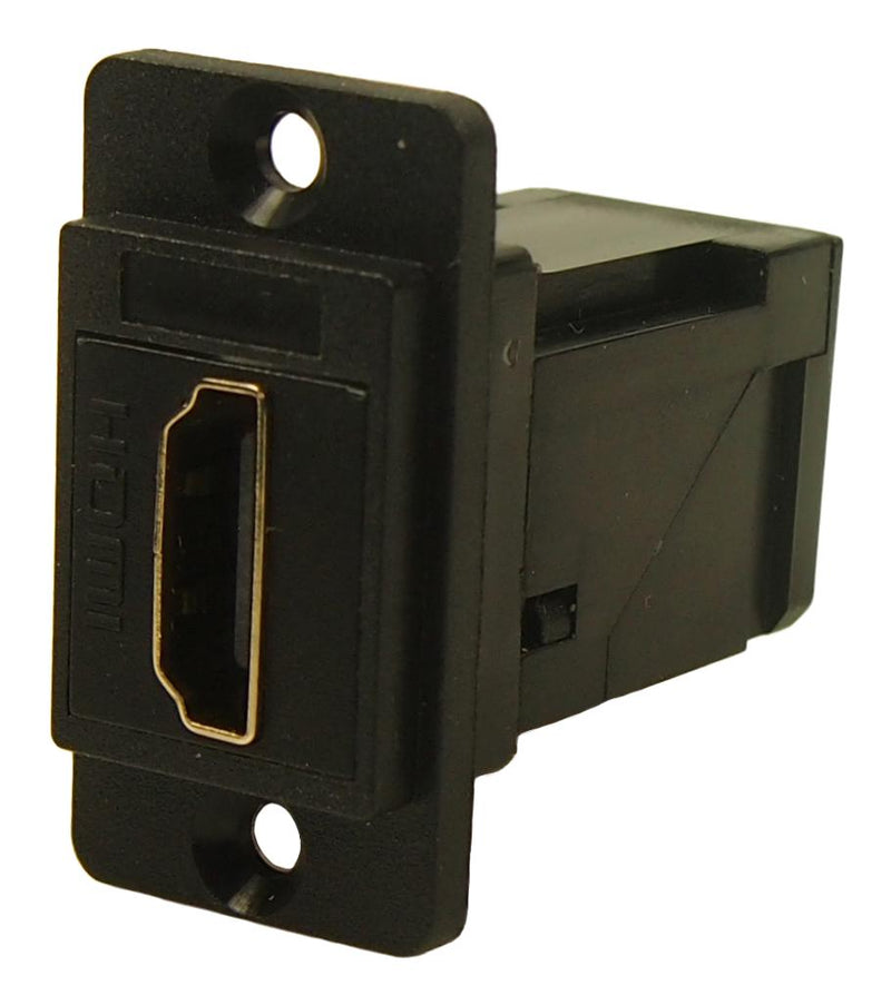 MULTICOMP PRO MP-CP30753 Audio Adapter, Black Plastic Frame, CSK Holes, HDMI Receptacle, HDMI Receptacle