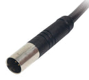 MULTICOMP PRO MP013729 Sensor Cable, IP67, 1A, Black, Mini Receptacle, Free End, 6 Positions, 500 mm, 19.7 "