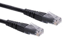ROLINE 21.15.1525 Ethernet Cable, Cat6, RJ45 Plug to RJ45 Plug, UTP (Unshielded Twisted Pair), Black, 500 mm