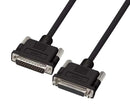 L-COM CS2NB25MF-15 Computer Cable, D Subminiature Plug, 25 Way, D Subminiature Socket, 25 Way, 15 ft, 4.6 m, Black