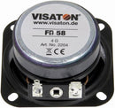 VISATON FR 58 - 4 OHM 2.3" Full Range Speaker Driver, 4 Ohm, 10W RMS
