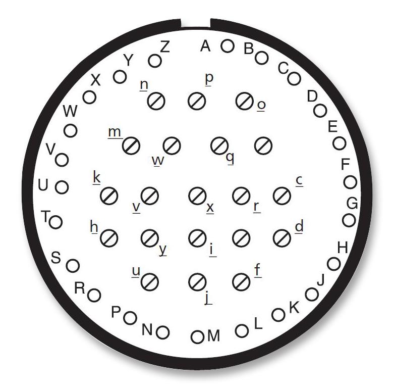 AMPHENOL LTD D38999/26FJ43SD Circular Connector, MIL-DTL-38999 Series III, DS38999/26 Series, Straight Plug, 43 Contacts