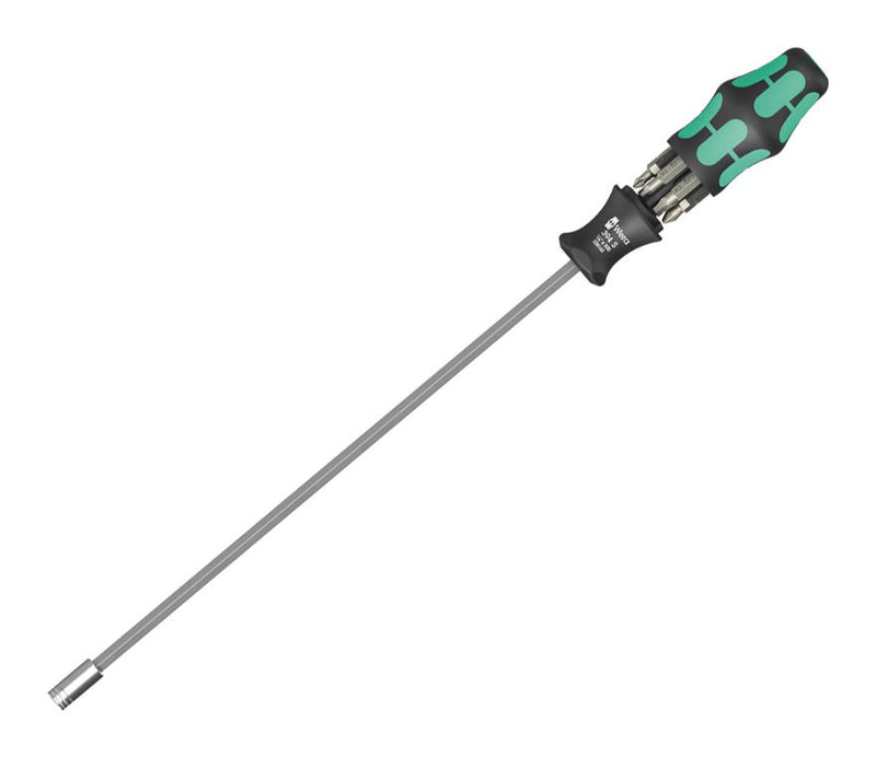 WERA 05051032001 Screwdriver Set, Phillips/Slotted/Square/Hex Bits, 7 Pieces