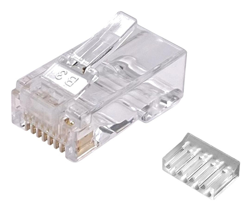 MH CONNECTORS MHRJC6AR21NN Modular Connector, RJ45 Plug, 1 x 1 (Port), 8P8C, Cat6a, Cable Mount