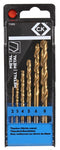 CK TOOLS T3293 Drill Bit Set, Metal, Titanium Nitride Coating, 6 Pieces of 2mm, 3mm, 4mm, 5mm, 6mm and 8mm GTIN UPC EAN: 5013969981285